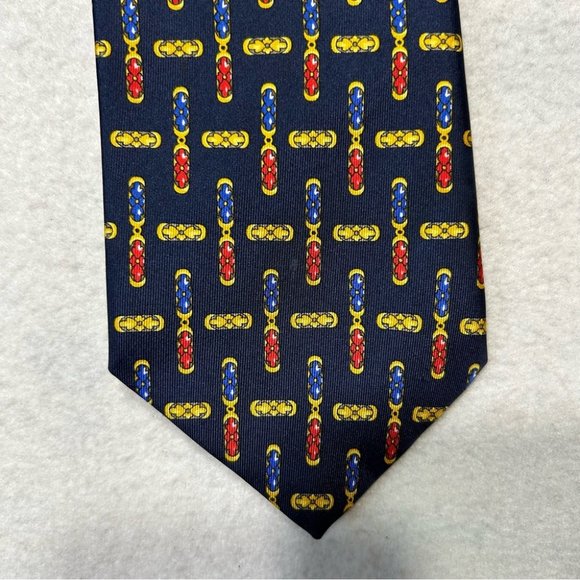 BURBERRY Vintage Silk Printed Tie - Picture 3 of 8